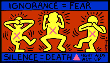 aidsdeath.gif copyright Keith Haring Foundation (11944 bytes)