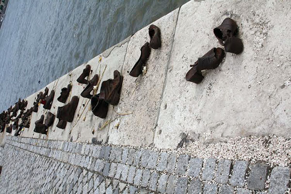 Shoes along the Danube