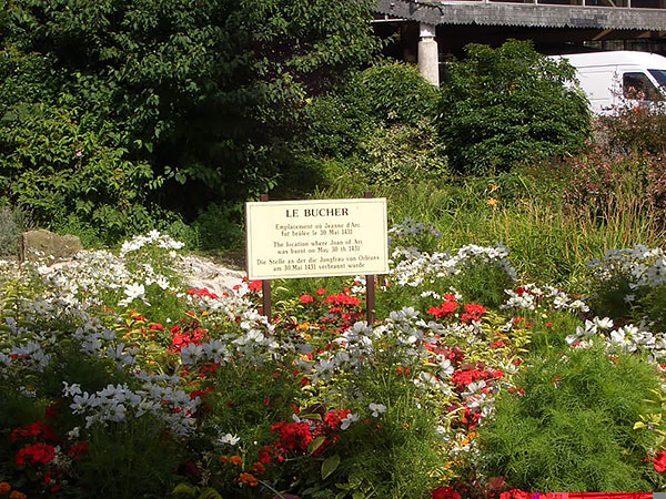 Site of the burning of Joan of Arc