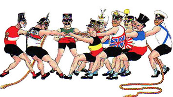 1914 Caricature over the Rush to War