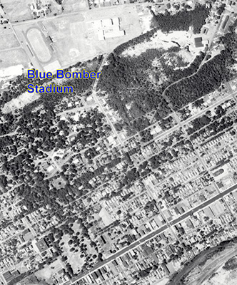 Blue Bomber Stadium aerial