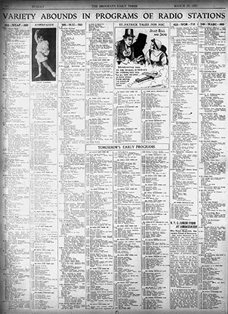 Brooklyn Daily Times radio listings