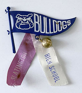 Bulldog basketball pin